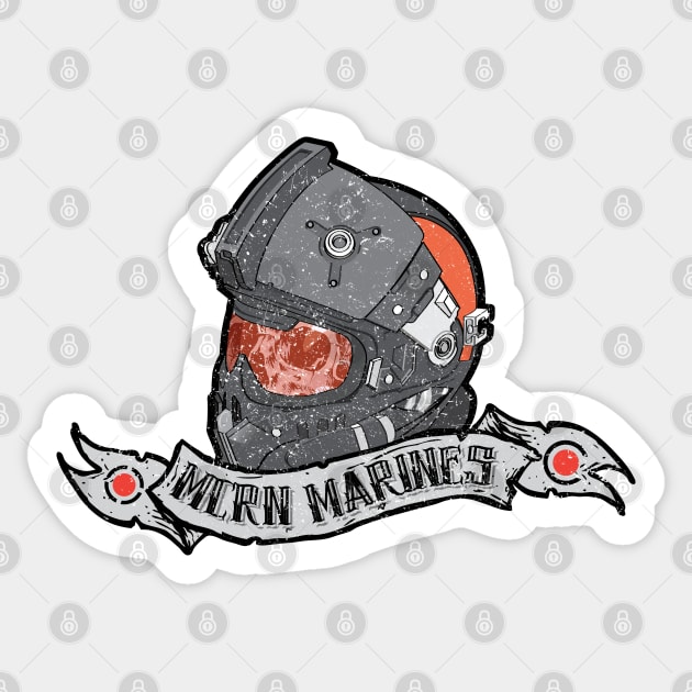 MCRN Marines Sticker by d4n13ldesigns